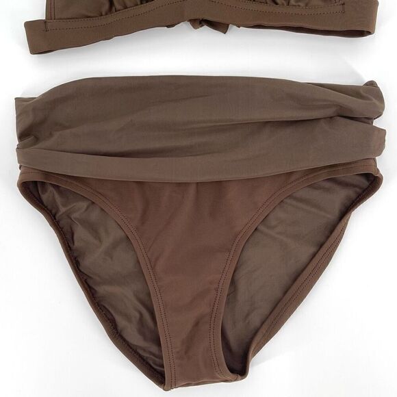 ViX by Paula Hermanny Beaded Embroidered Triangle High Waisted Bikini Set Small - Picture 3 of 8